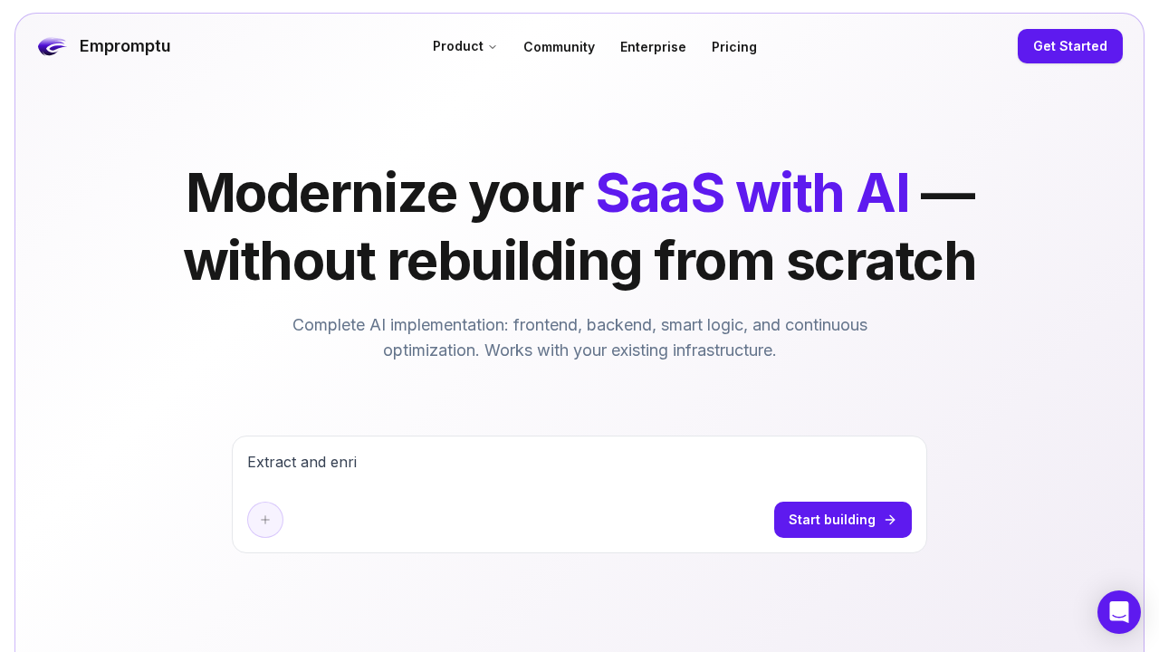 Empromptu screenshot