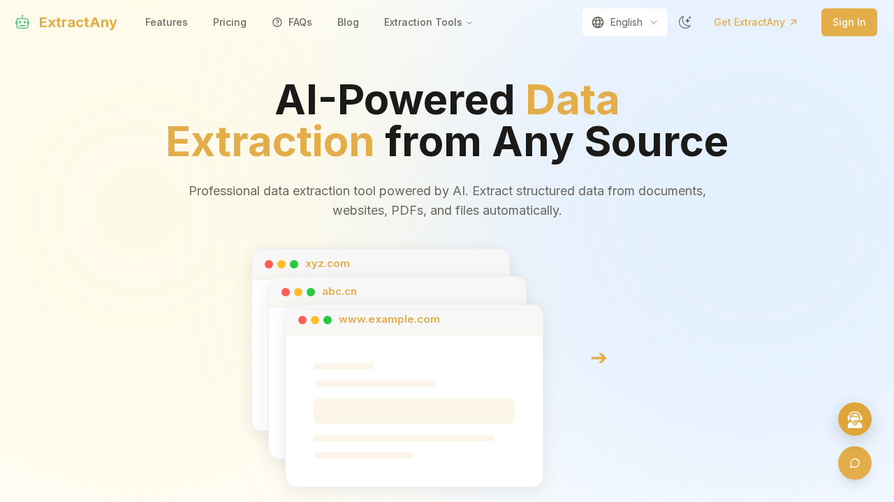 ExtractAny screenshot