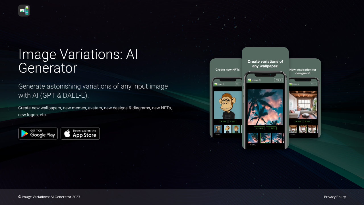 Image Variations: AI Generator screenshot