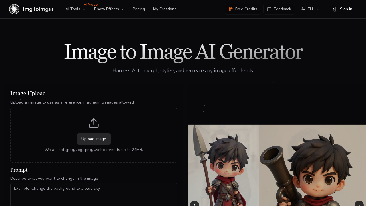 ImgToImg AI screenshot