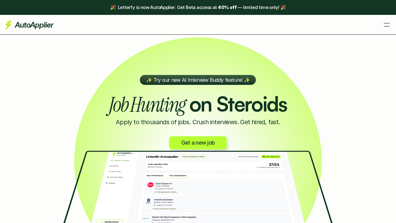 AutoApplier screenshot