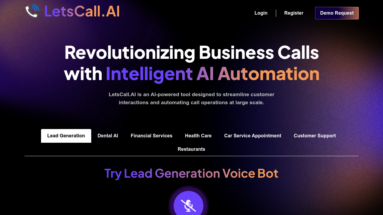 LetsCall.AI screenshot