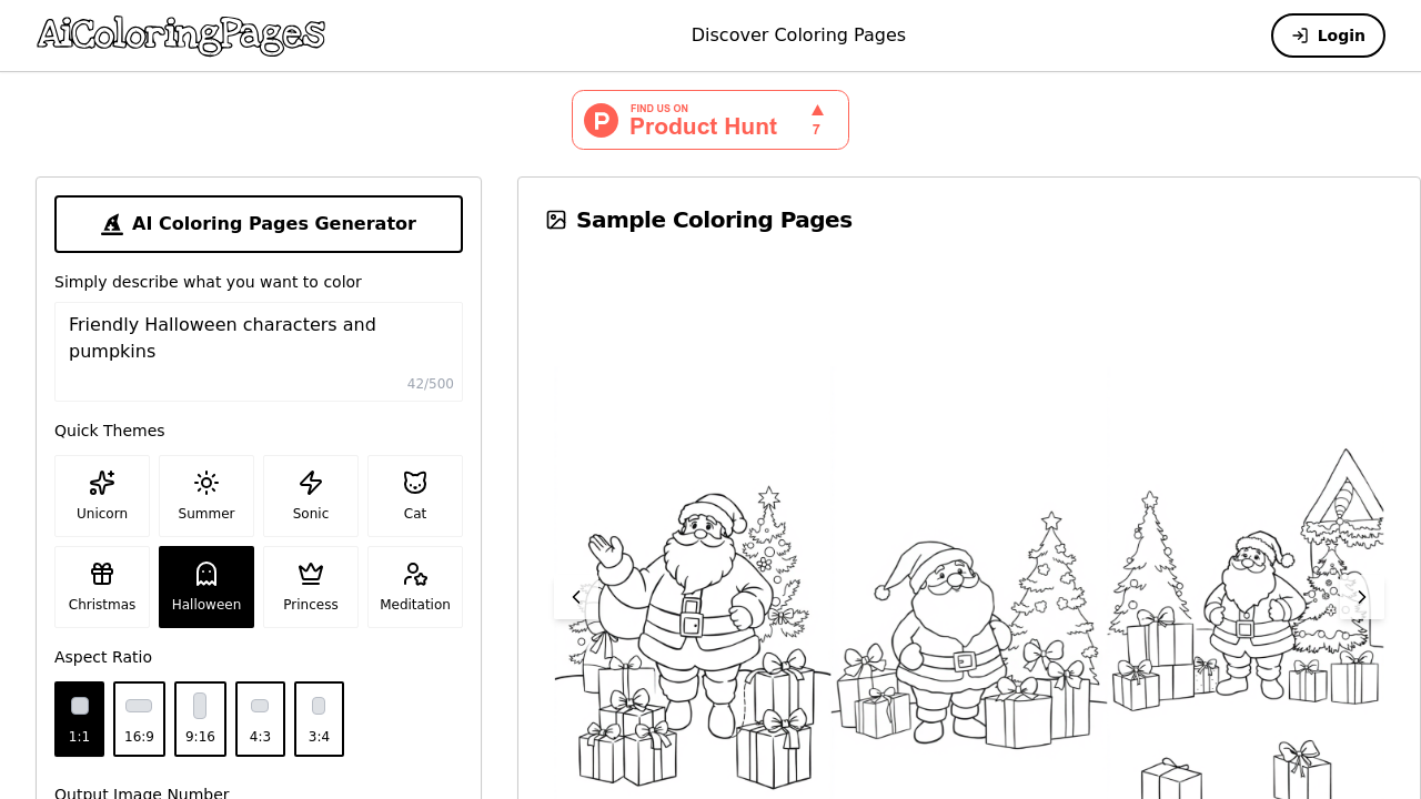 AI Coloring Pages Generator screenshot