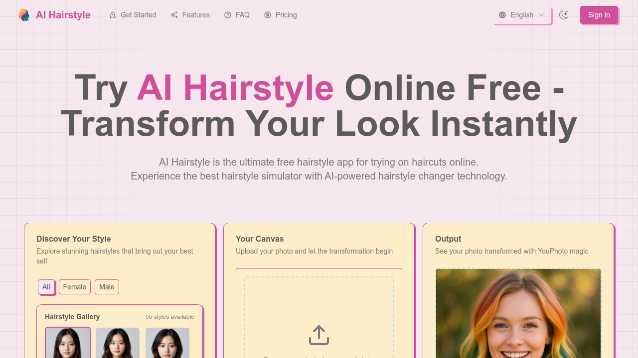 AI Hairstyle screenshot