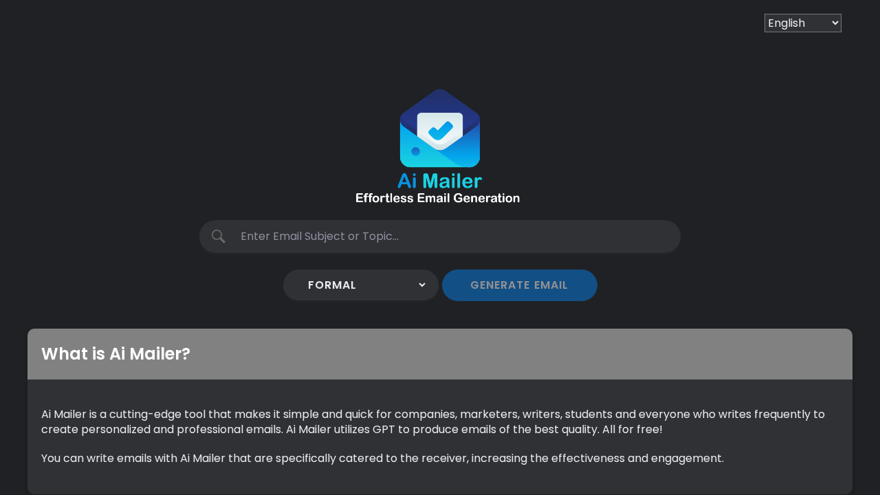 AI Mailer screenshot