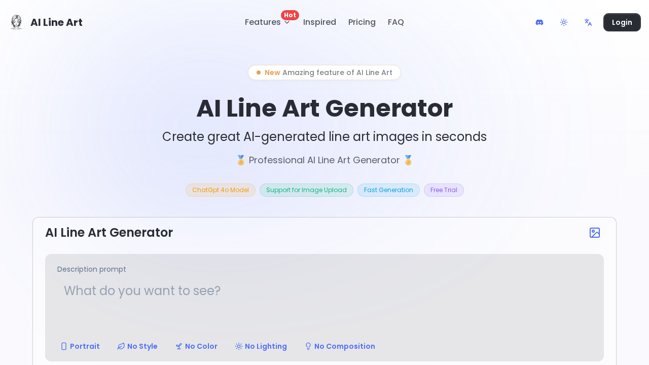 AI Line Art Generator screenshot