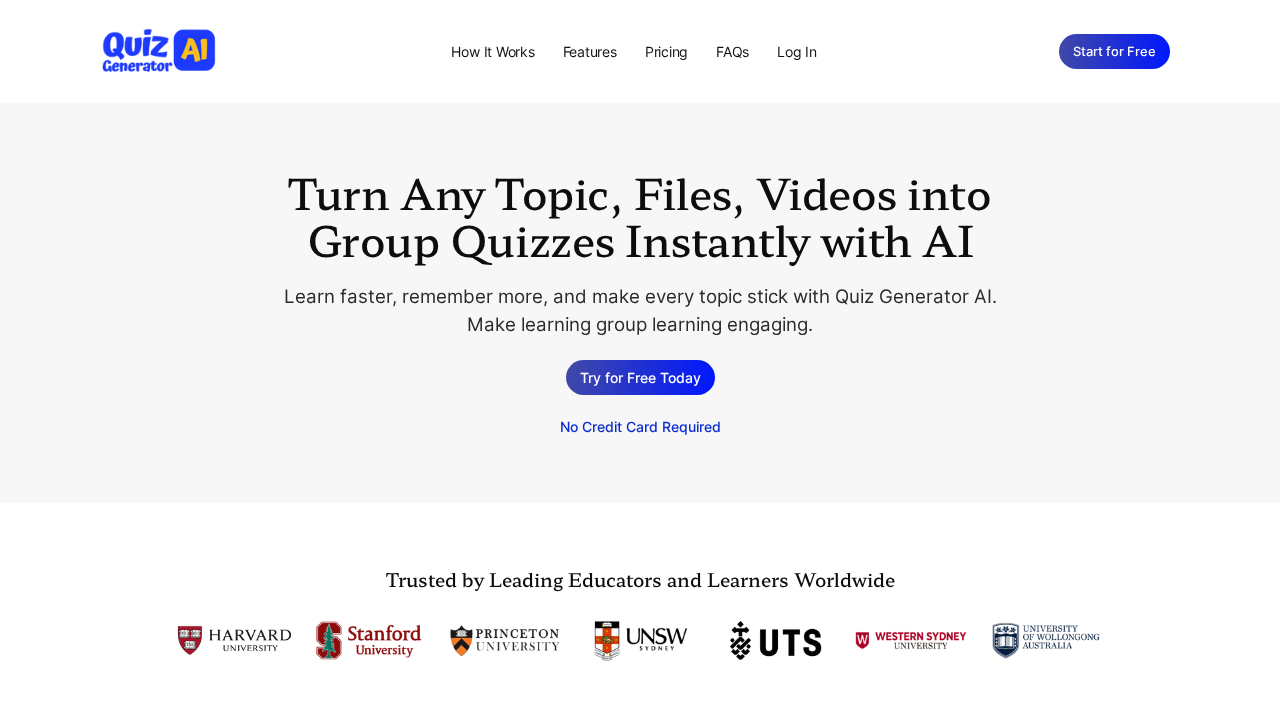 AI Quiz Generator screenshot
