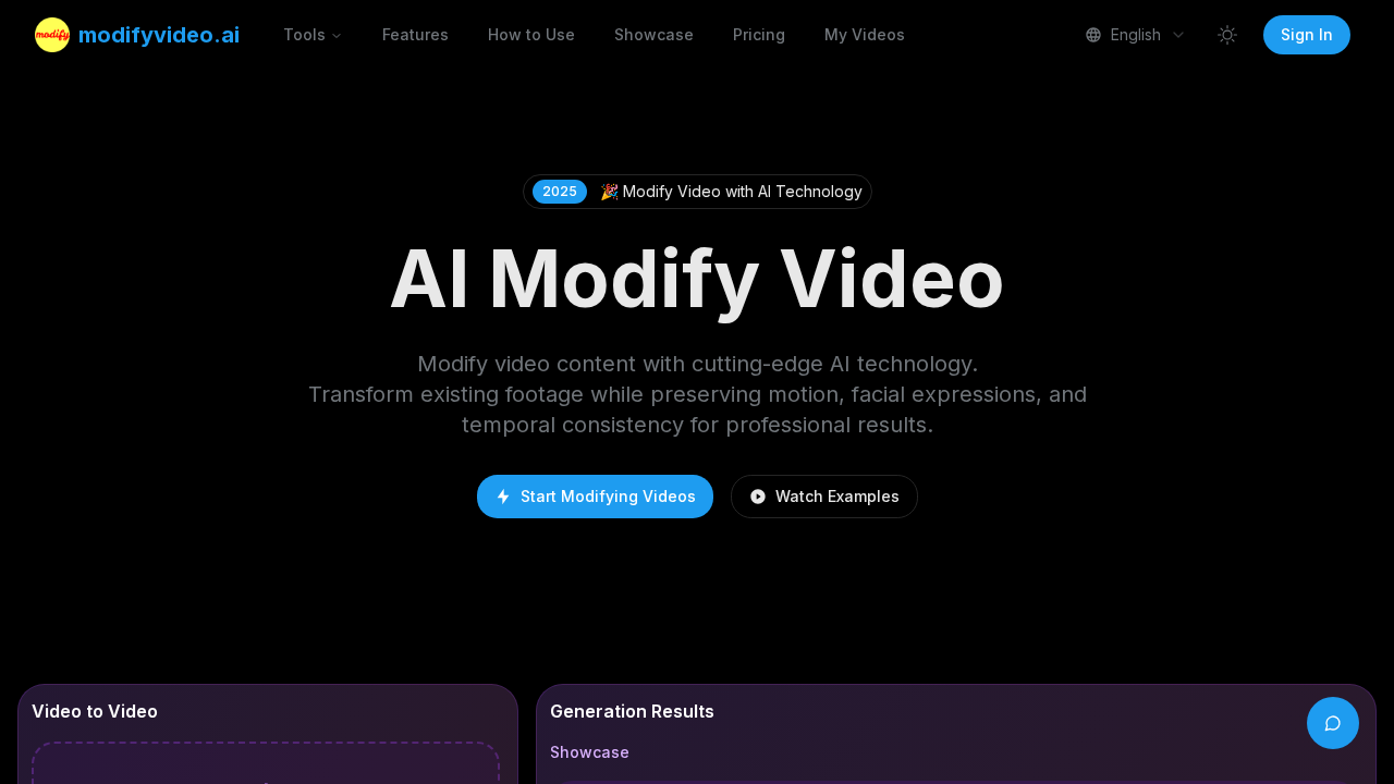 AI Modify Video screenshot