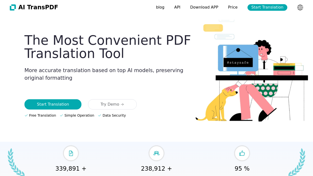 AI TransPDF screenshot