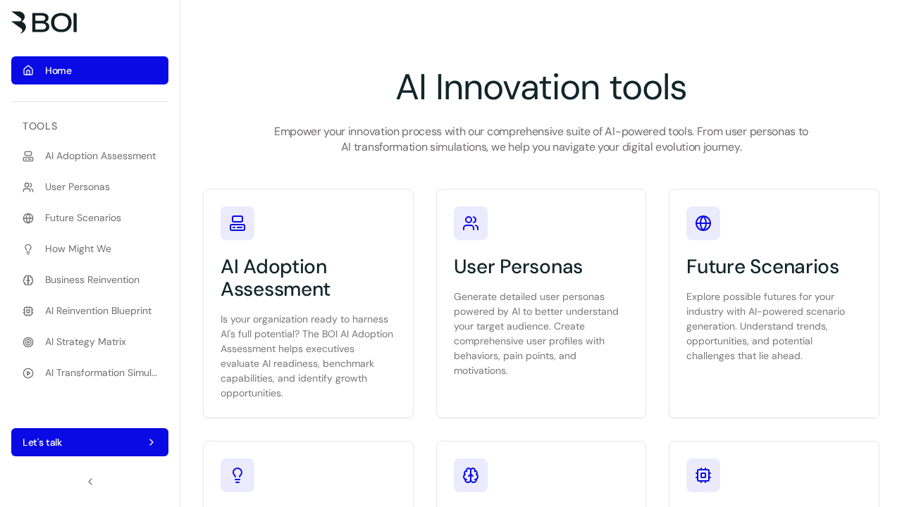 AI Toolbox for Innovators screenshot