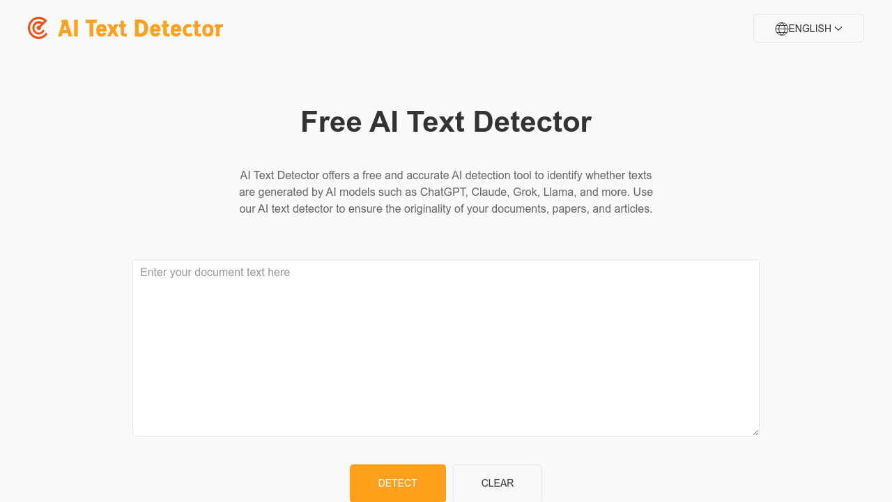 AI Text Detector screenshot