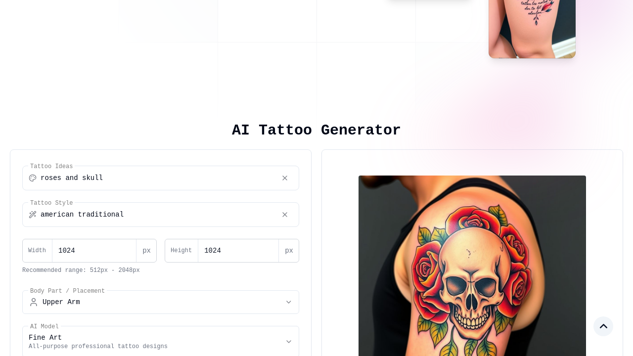 AI Tattoo Generator screenshot