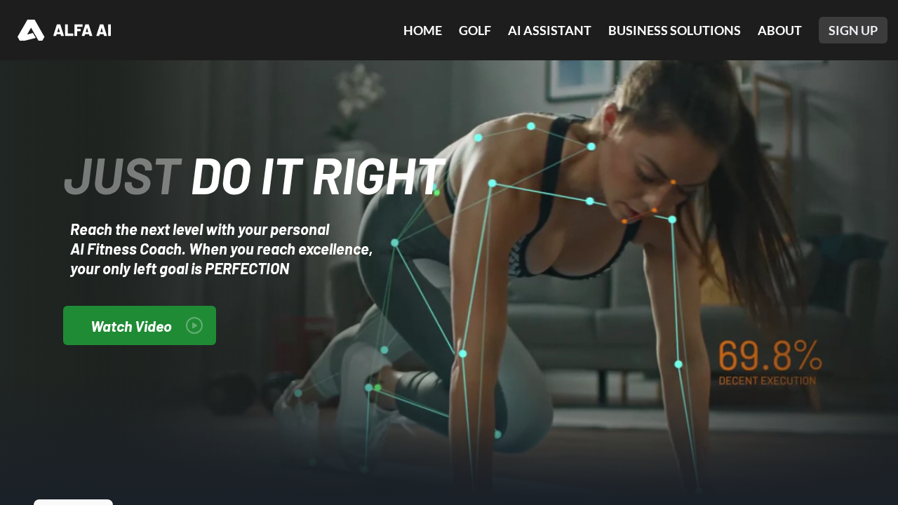 ALFA AI Fitness Coach screenshot