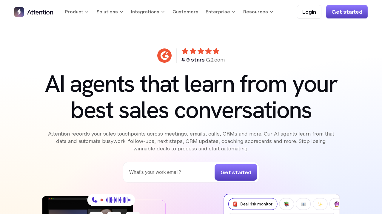 Attention screenshot