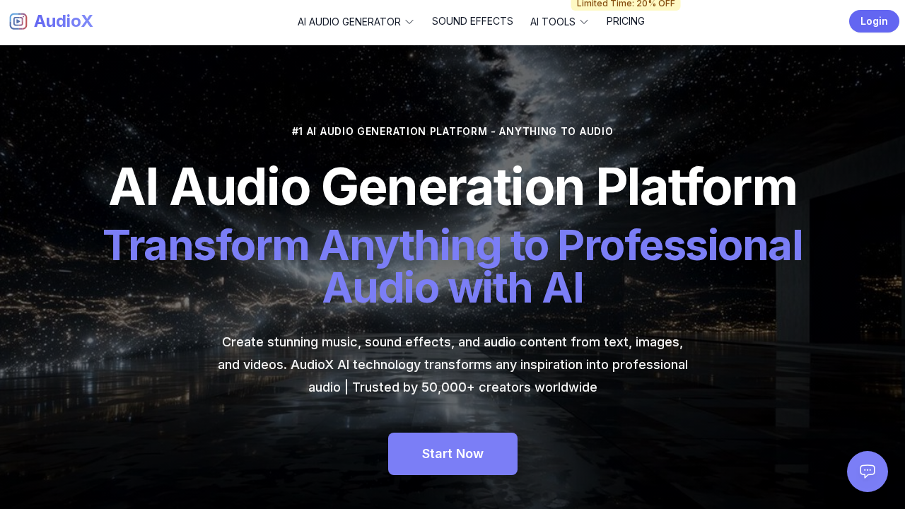 AudioX screenshot