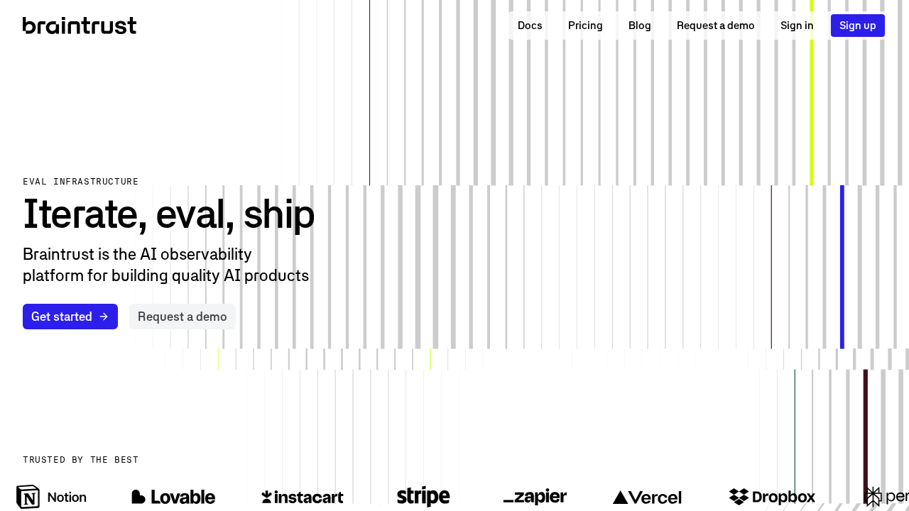Braintrust Data screenshot