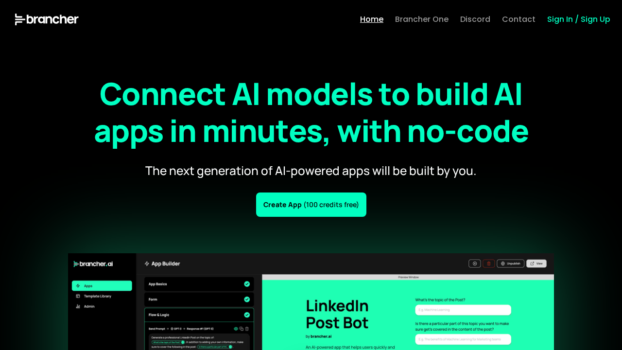 Brancher AI screenshot