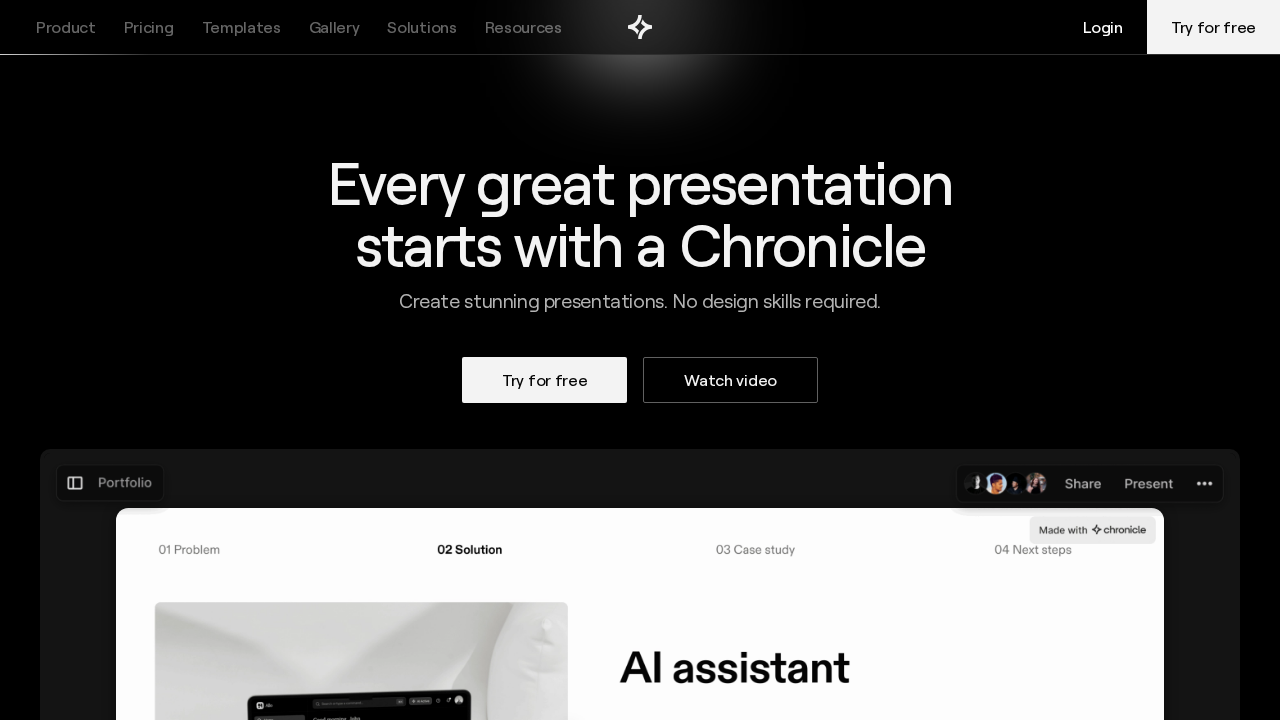 Chronicle screenshot