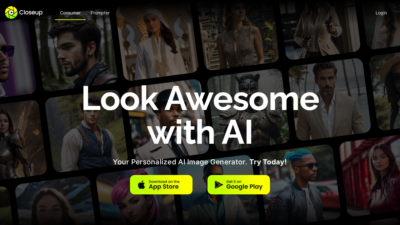 Closeup AI screenshot