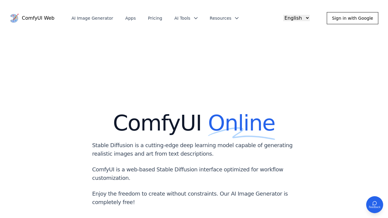 ComfyUI Web screenshot