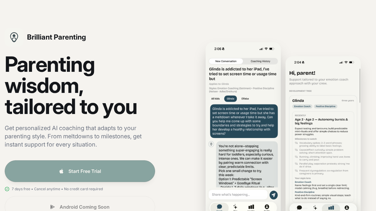 Brilliant Parenting screenshot