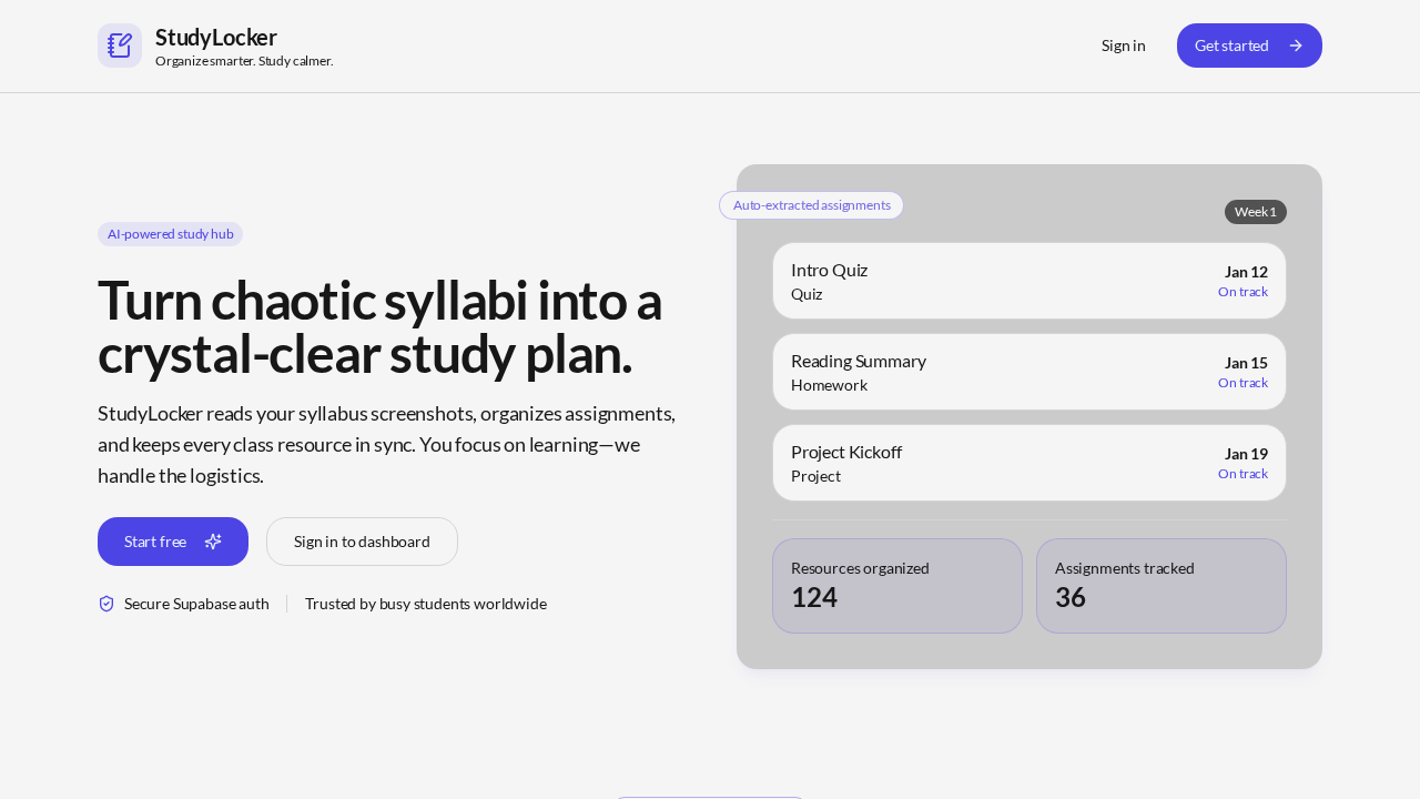 StudyLocker screenshot