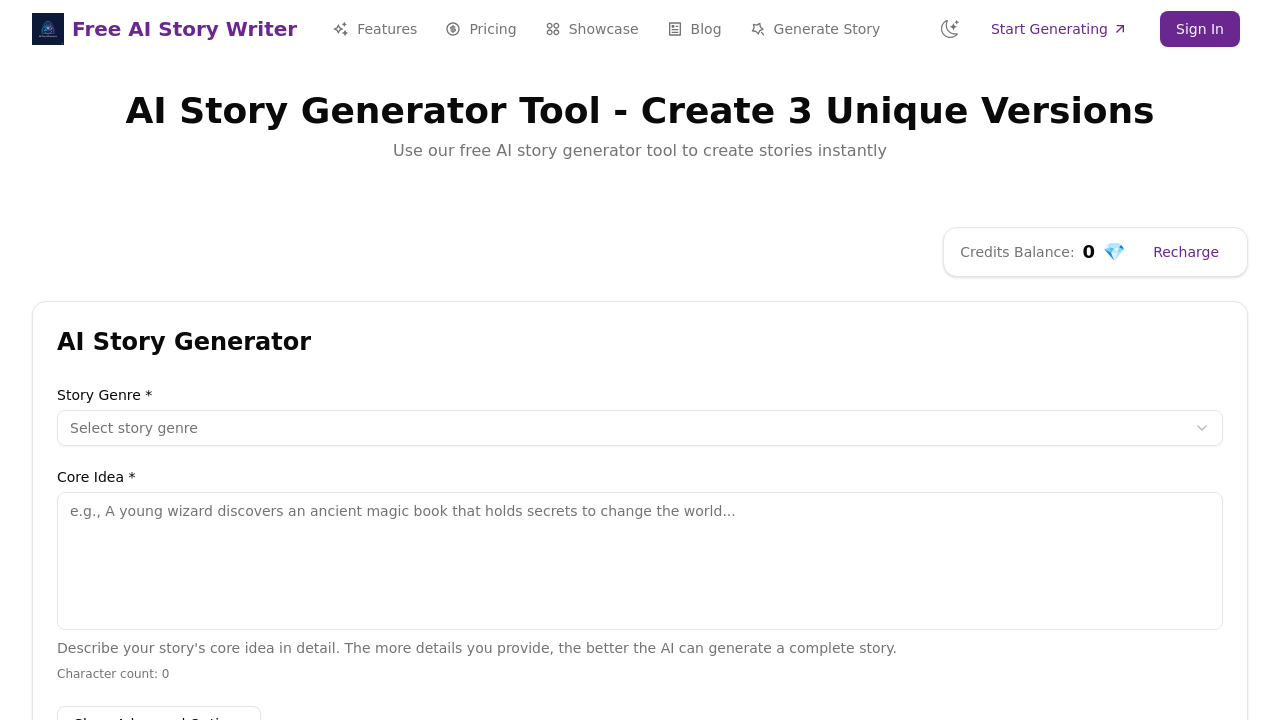 Story Generator — Create Stories with AI screenshot