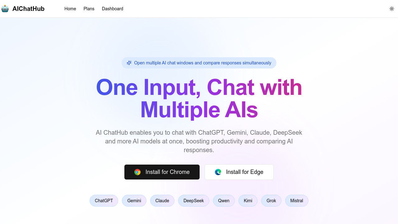 AI ChatHub screenshot