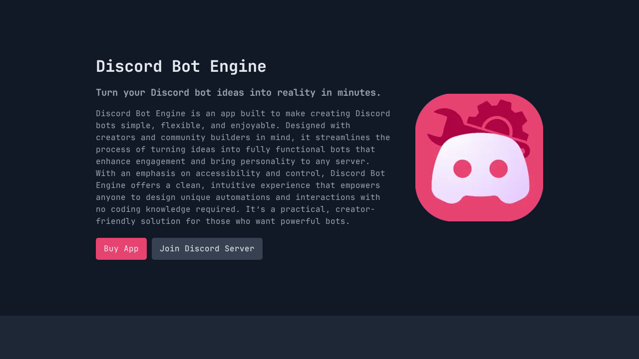 Discord Bot Engine screenshot