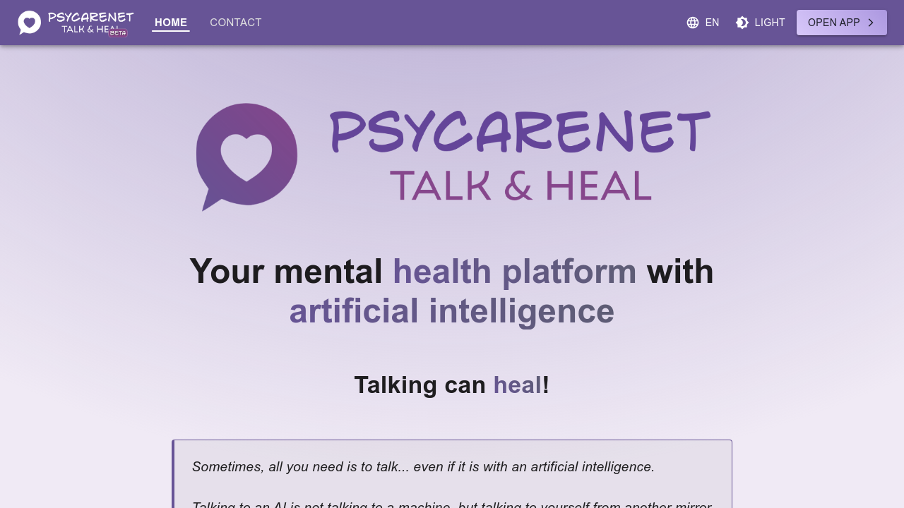 Psycarenet screenshot
