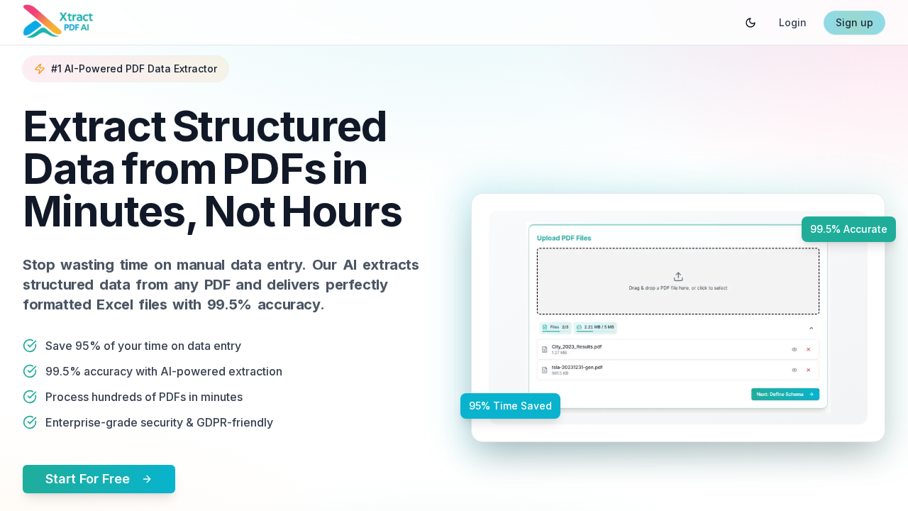 Xtract PDF AI screenshot
