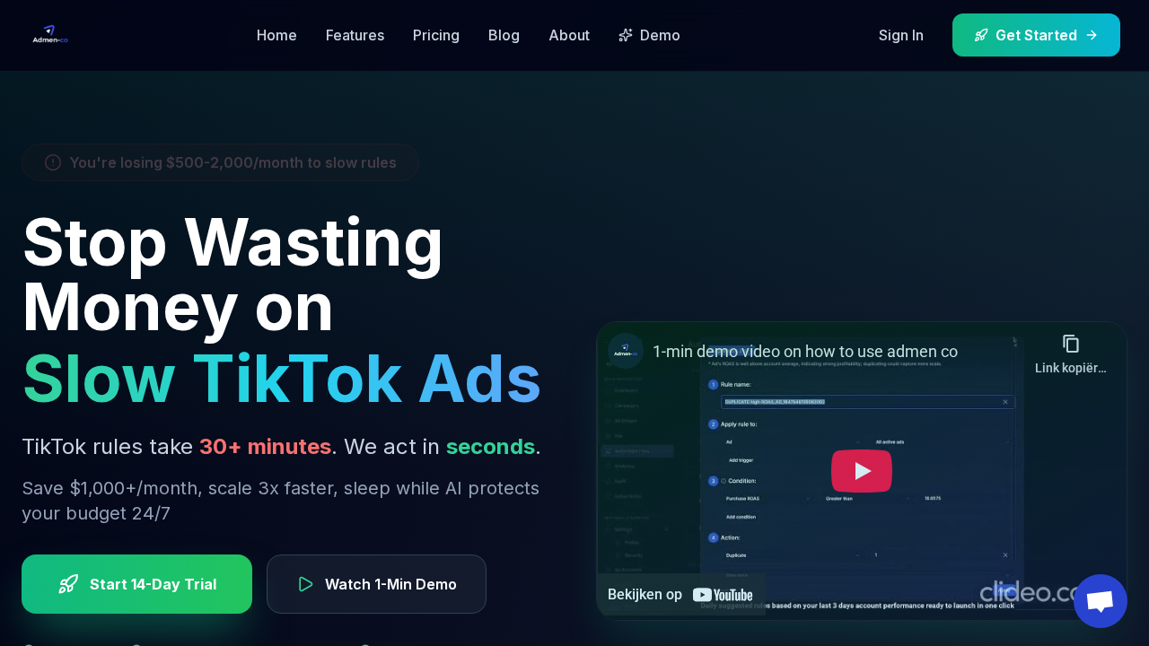 ADMEN – Automated TikTok Ad Optimization screenshot