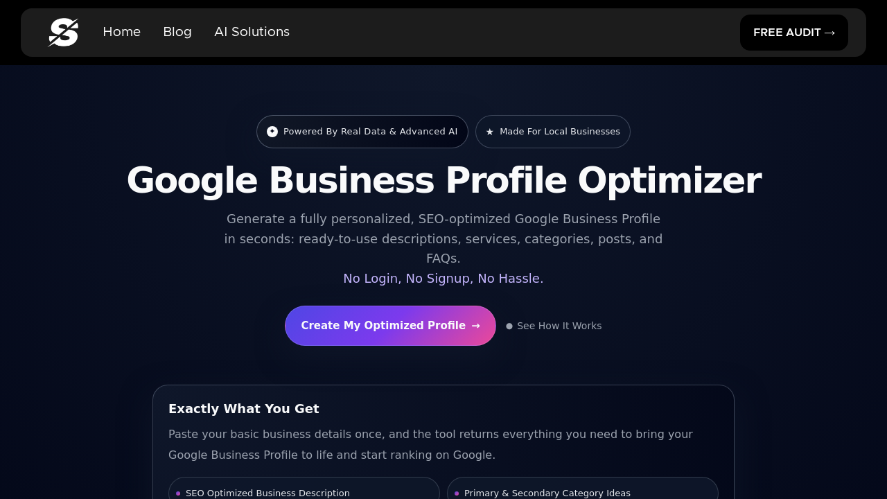 GBP Optimizer screenshot