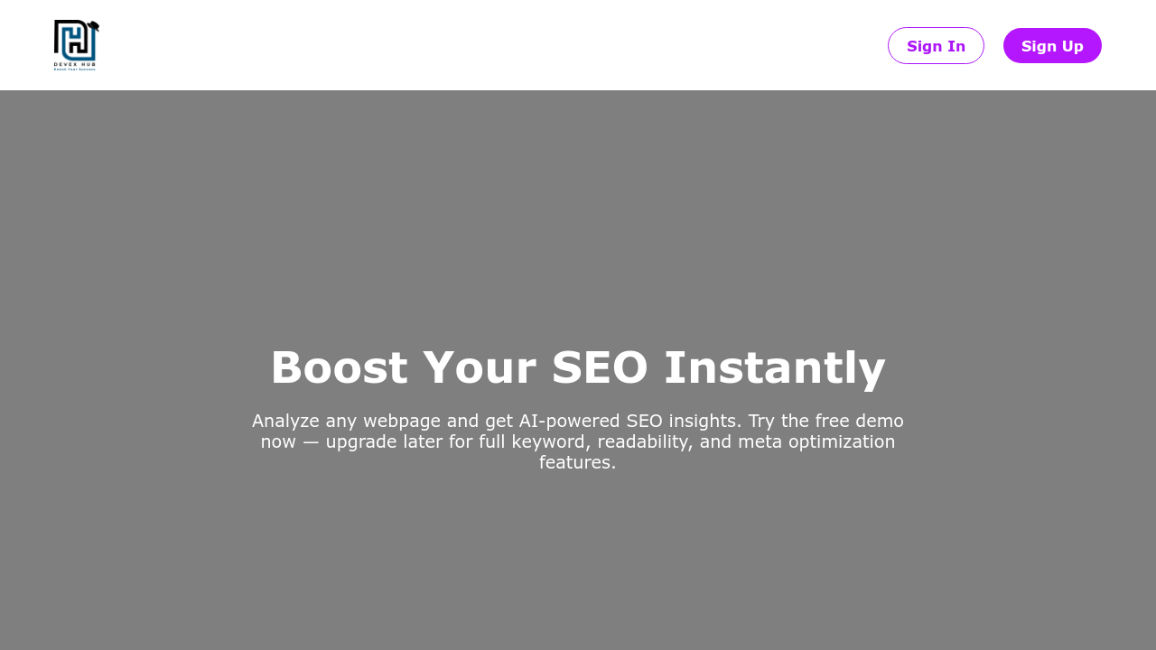 SEO Suggestion Bot screenshot