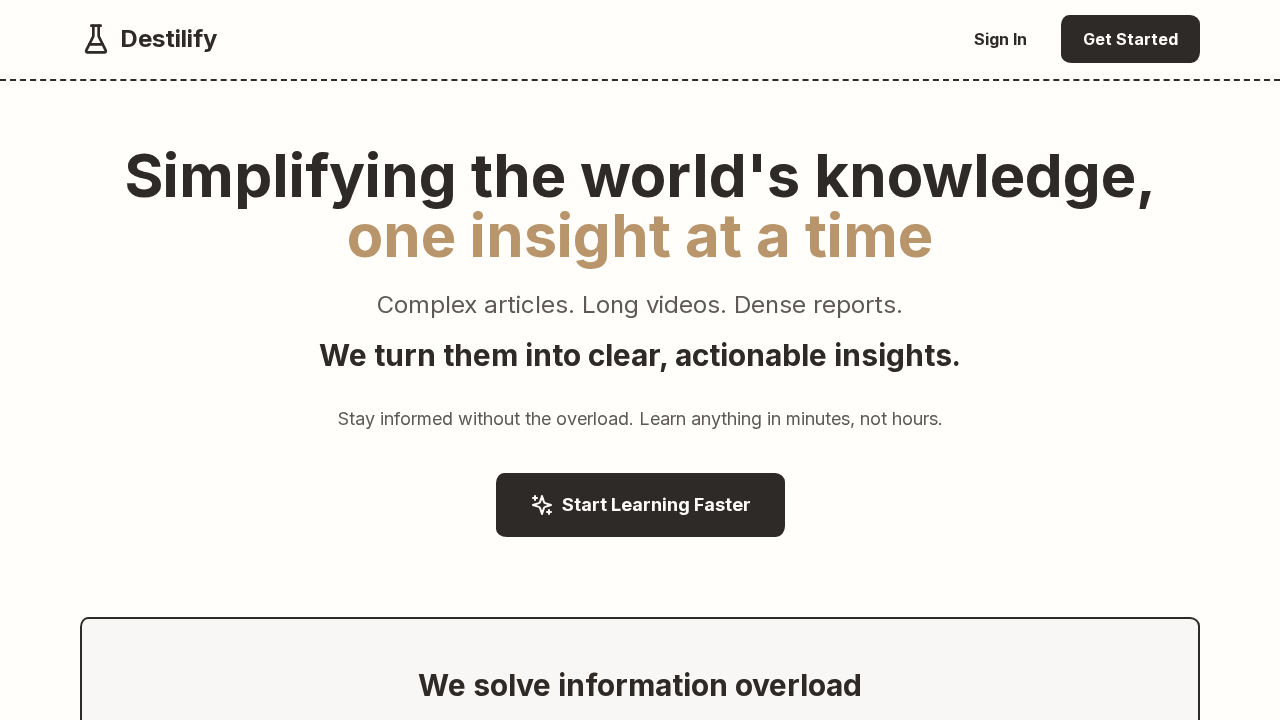 Destilify screenshot