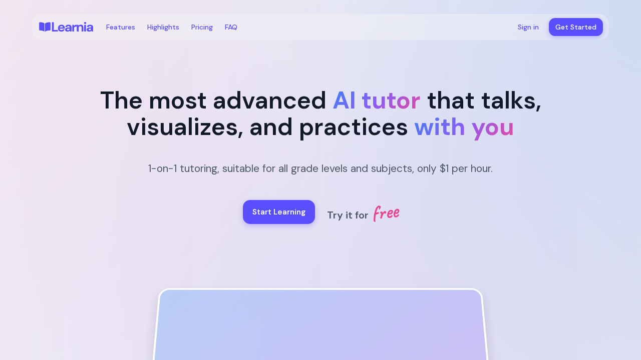 Learnia Academy screenshot