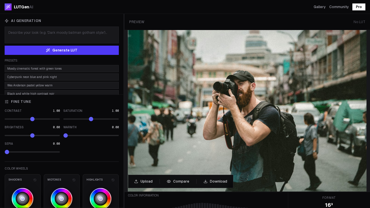 LUTGen – AI-Powered LUT Generator screenshot