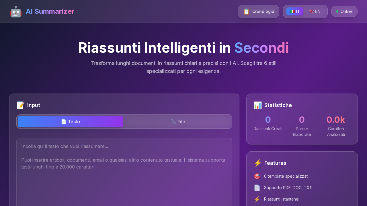AI Summarizer screenshot