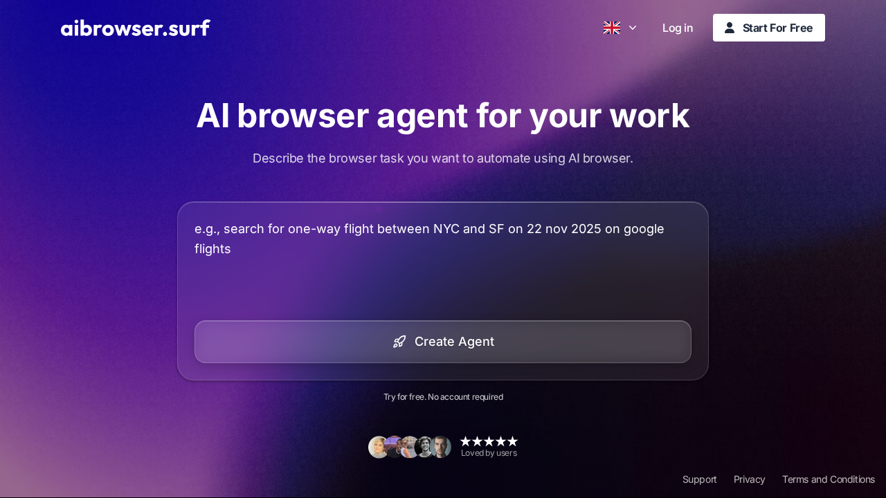 AI Browser screenshot