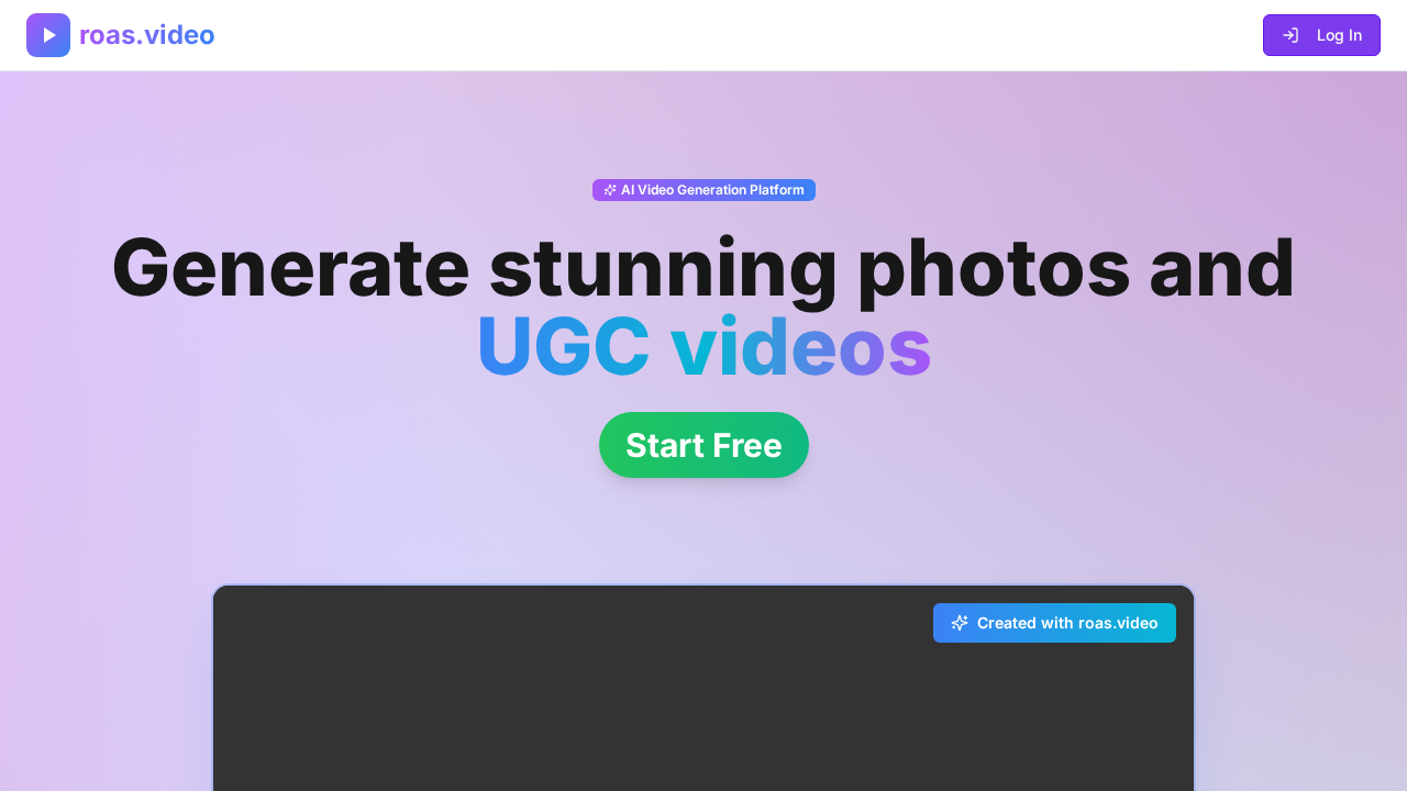 Roas.video screenshot