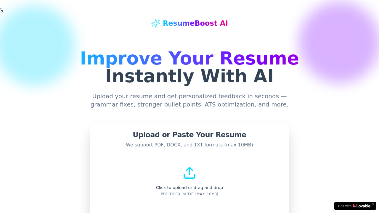 ResumeBoost AI screenshot