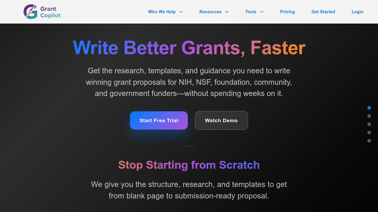 Grant Copilot screenshot