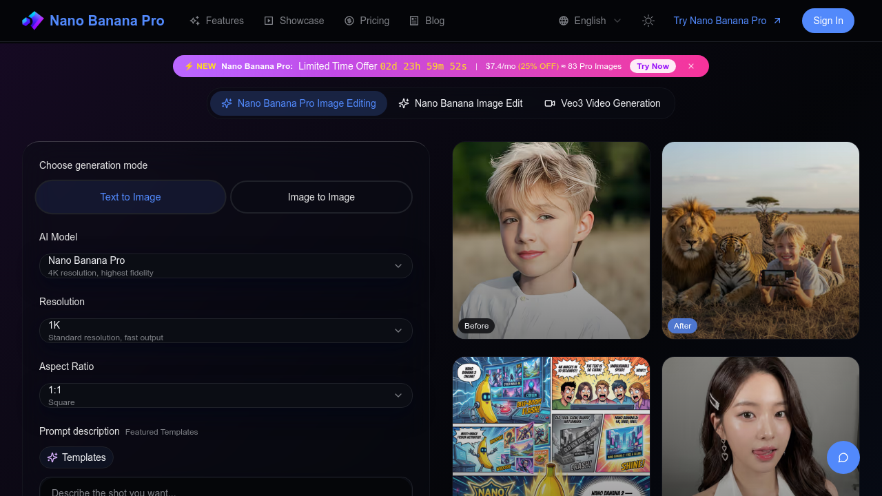 Nano Banana Pro screenshot