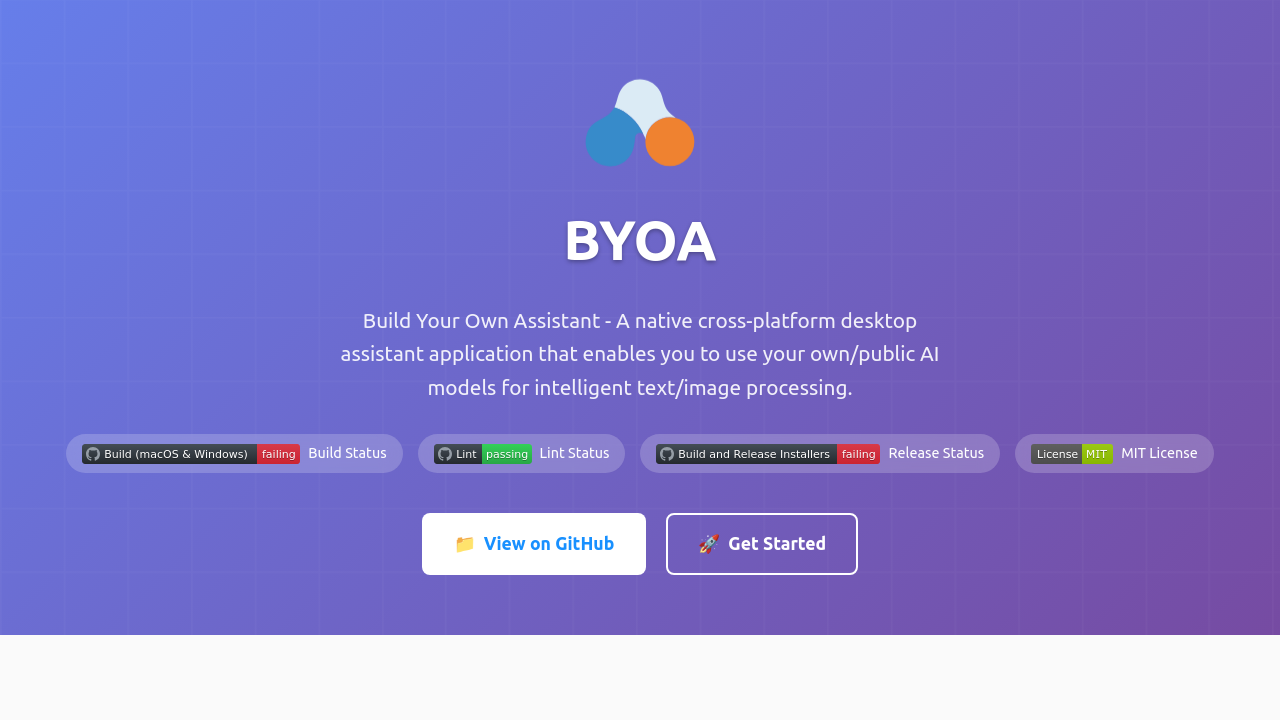BYOA – Build Your Own Assistant screenshot