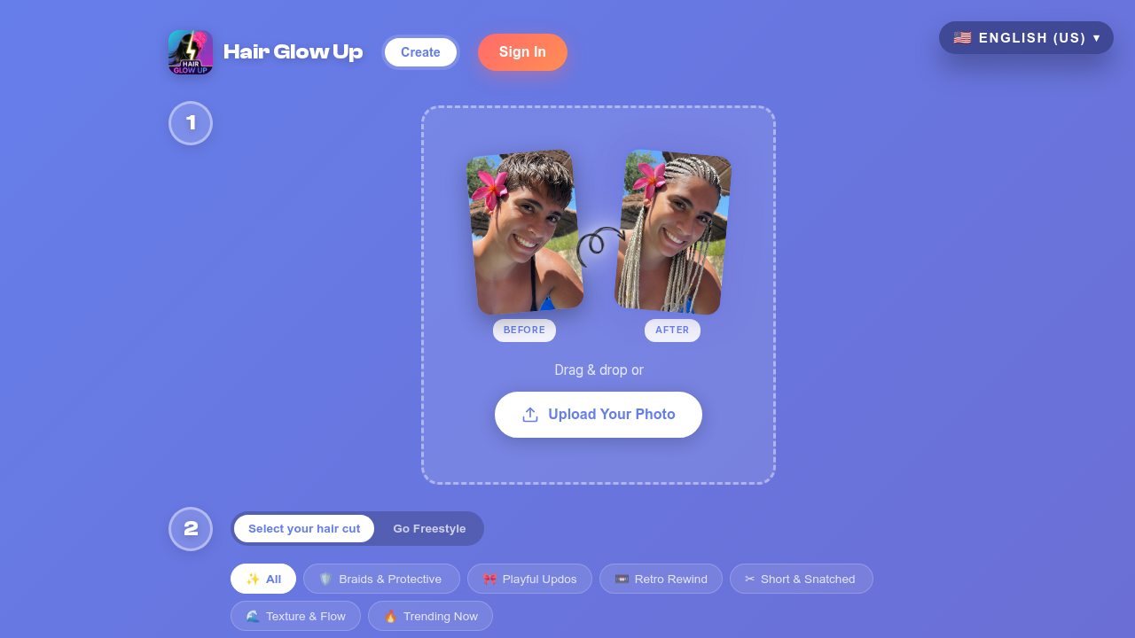 Hairstyle Try On: Hair Glow AI screenshot