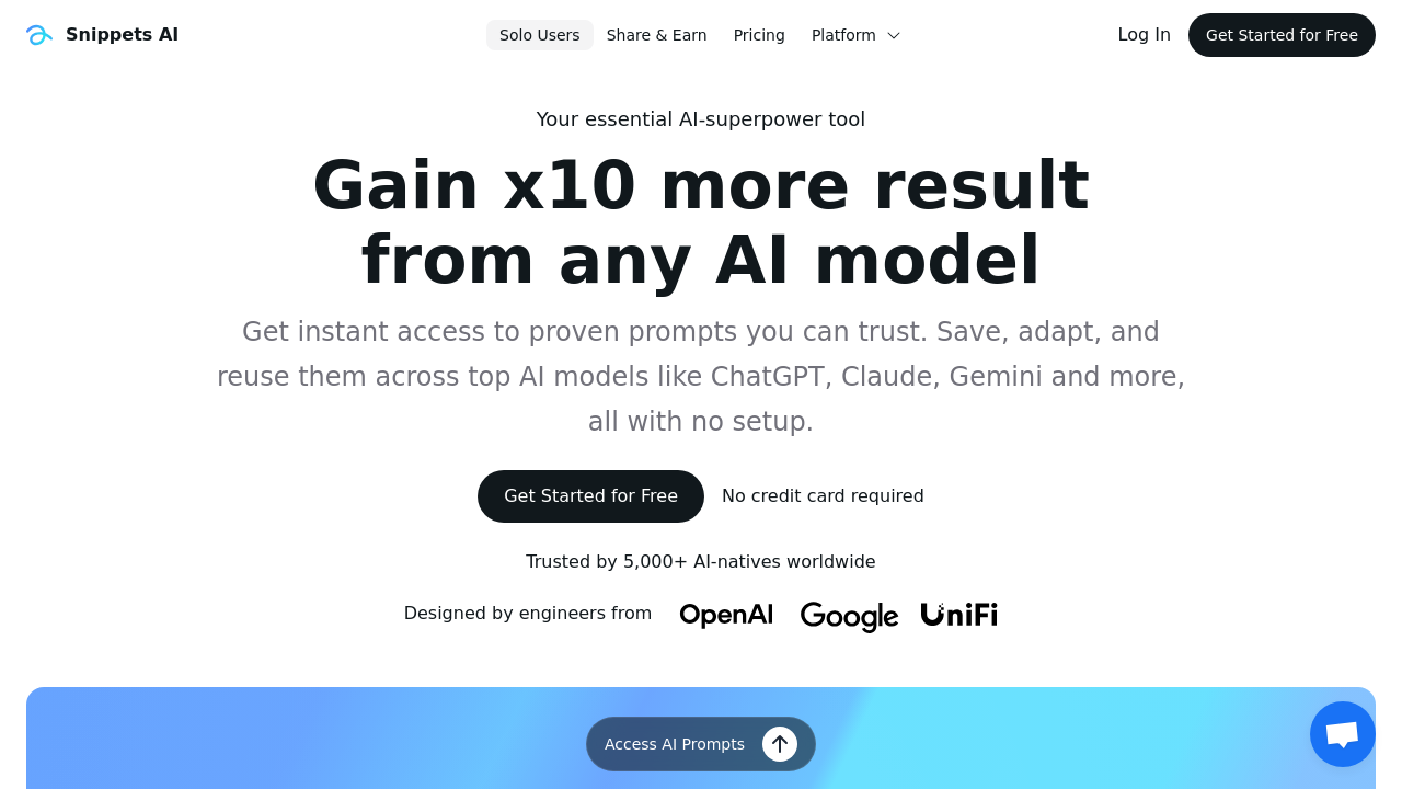 Snippets AI screenshot
