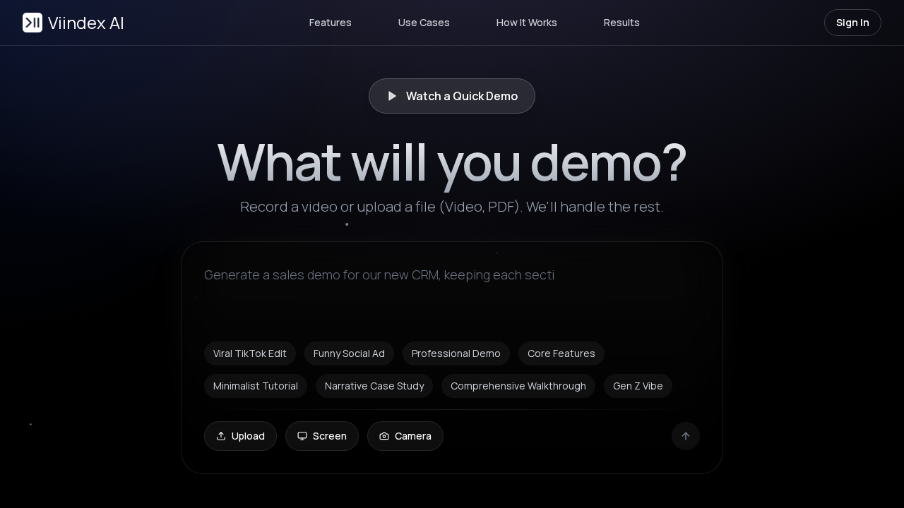 Viindex AI screenshot