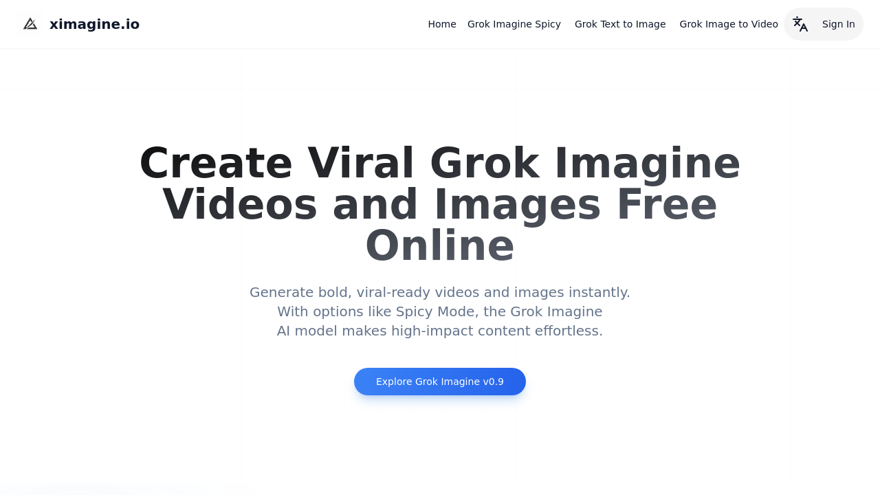 XImagine.io: Grok Imagine Video Generator screenshot