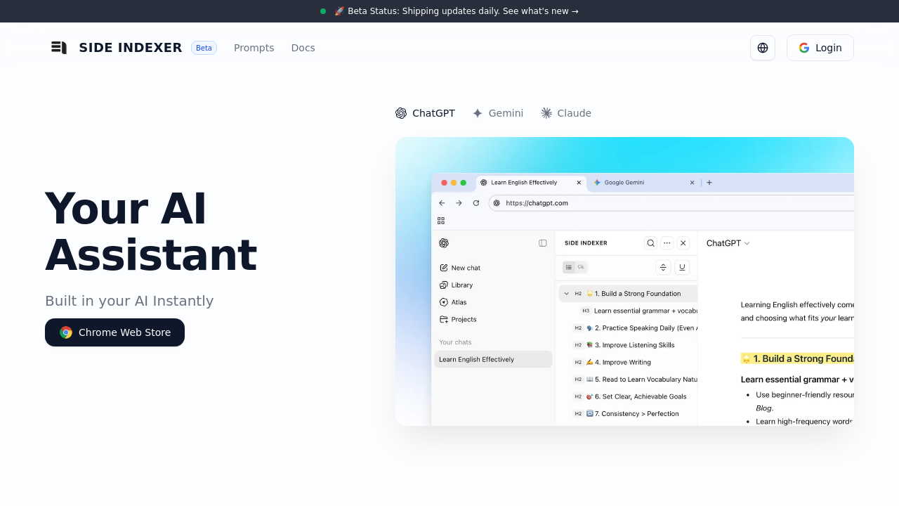 SIDE INDEXER screenshot