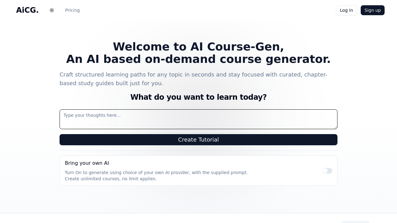 AI Course Gen screenshot